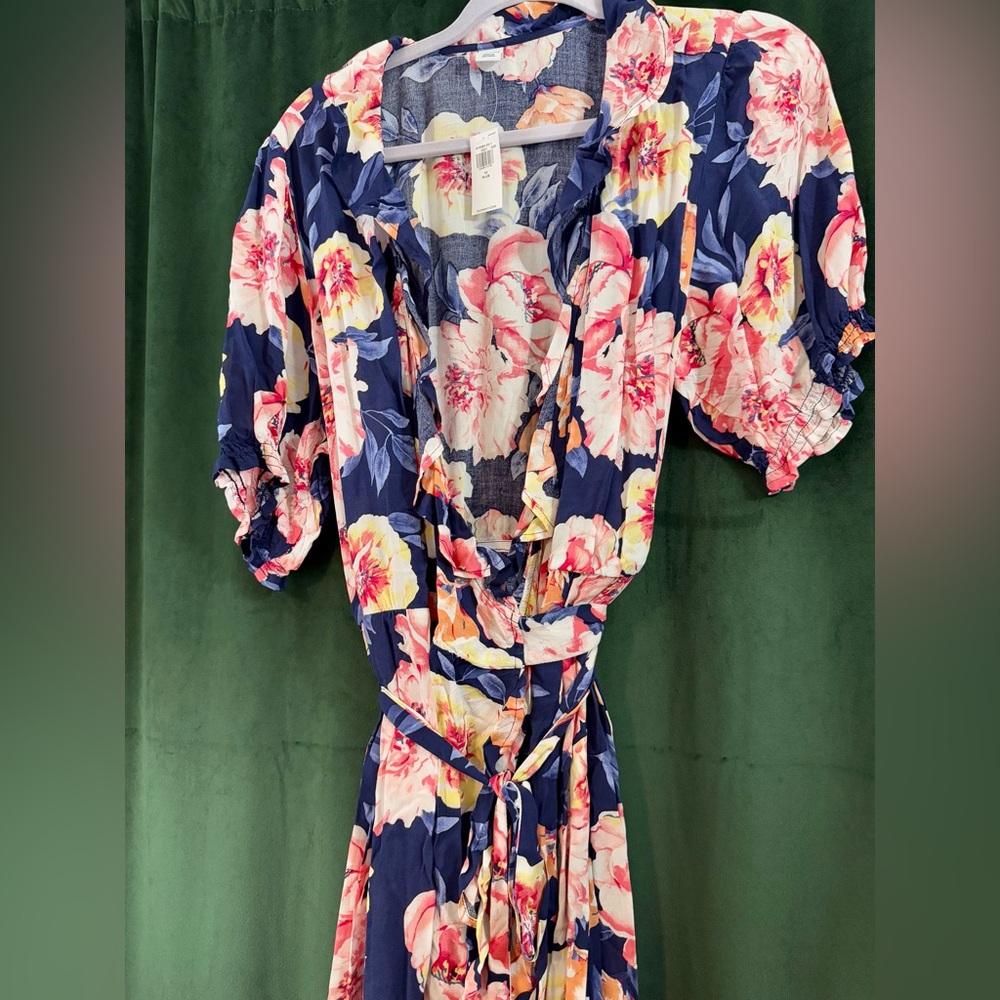 NWT Old Navy Floral Wrap Dress Size 1X - Picture 3 of 10